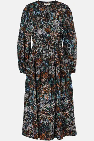 ULLA JOHNSON Abito midi Aurelie in cotone