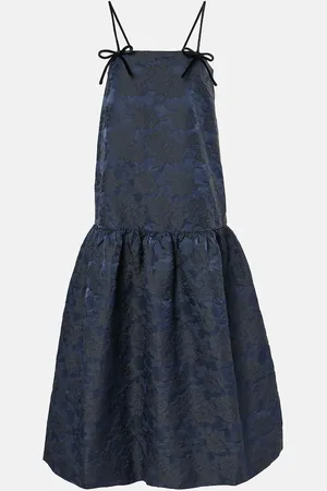 Ganni Abito midi in jacquard con stampa