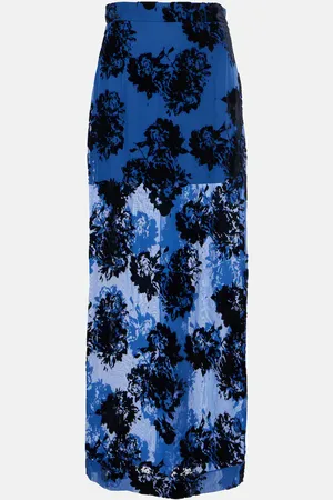 Nina Ricci Gonna lunga in velluto dévoré