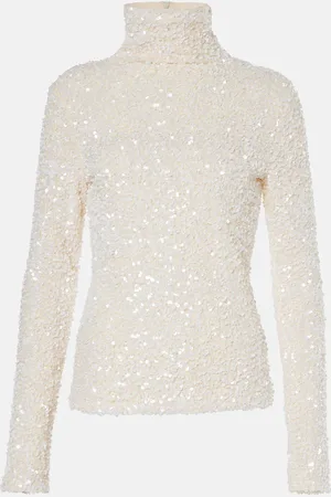 XU ZHI Top con paillettes