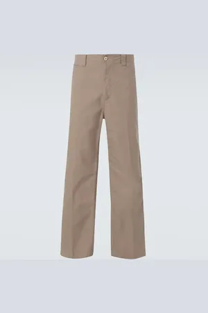 VISVIM Pantaloni chino in cotone a vita alta