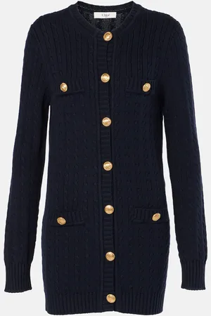 Chloé Chloé Cardigan in cotone a trecce