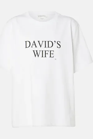 Victoria Beckham T-shirt in jersey di cotone con stampa