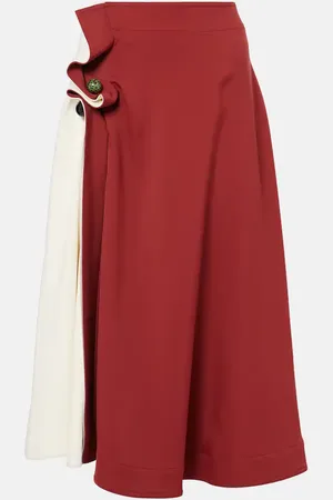 Bottega Veneta Gonna midi intrecciata