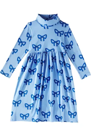 Mini Rodini Abito Bow in misto cotone