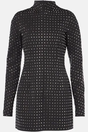 Sportmax Abito corto in jersey con cristalli