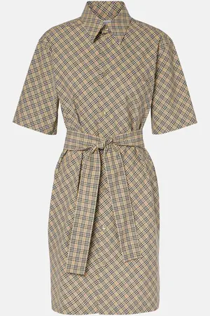 Burberry Abito chemisier in cotone Check