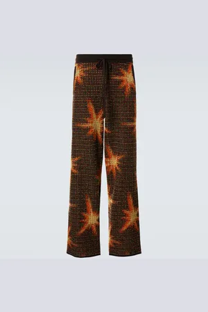 DRIES VAN NOTEN Pantaloni sportivi in misto lana