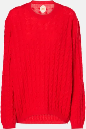 Jardin des Orangers Pullover in lana e cashmere a trecce