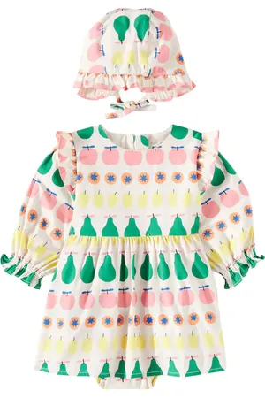 Jelly Mallow Baby - Abito e cuffia Fruity in cotone