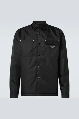 Prada Giacca camicia con logo