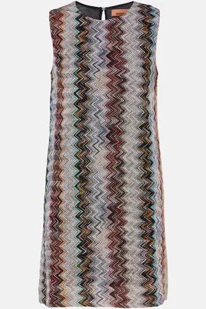 Missoni Abito corto in lamé a zig-zag