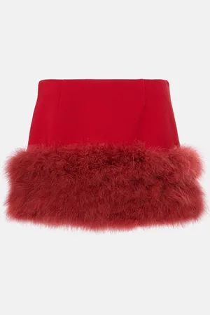 BLUMARINE Minigonna con piume