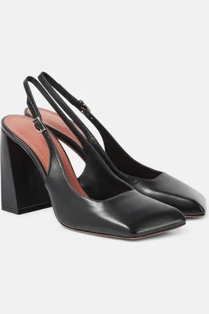 Amina Muaddi Pumps slingback Charlotte in pelle