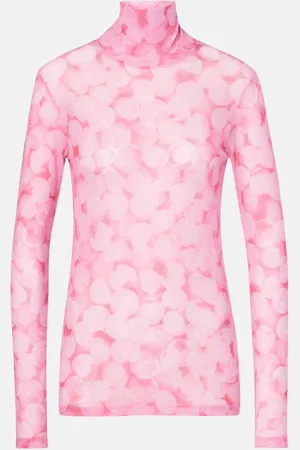 DRIES VAN NOTEN Top in jersey con stampa
