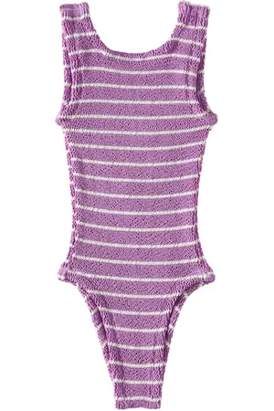 Hunza G Costume intero Classic a righe