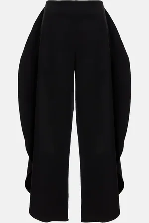 Alaïa Alaïa Pantaloni a gamba larga in lana
