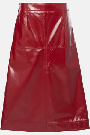 Bottega Veneta Gonna midi in pelle