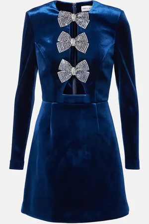 Rebecca Vallance Abito corto Vivicia in velluto con cut-out