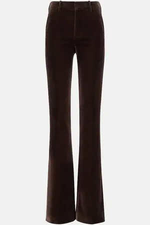 Loro Piana Pantaloni regular Gaby in velluto