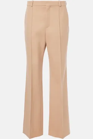 Chloé Chloé Pantaloni regular in lana a vita alta
