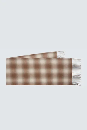 Loro Piana Sciarpa in lana e cashmere a quadri