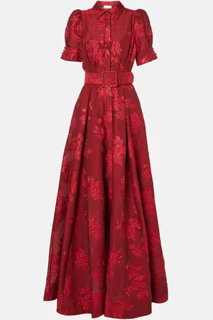 Rebecca Vallance Abito lungo Henrietta in broccato