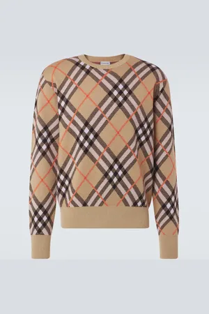 Burberry Pullover in misto lana Check