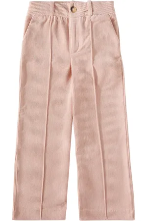 Chloé Chloé Kids Pantaloni regular in velluto di cotone