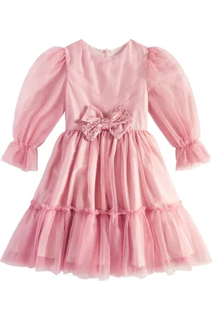PATACHOU Abito in tulle glitterato con fiocco