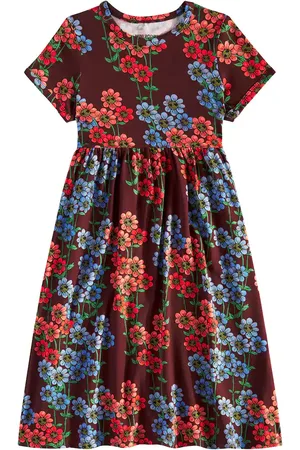 Mini Rodini Abito Daisys in jersey con stampa