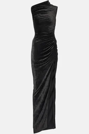 Rick Owens Lilies - Abito lungo Svita in jersey di velluto