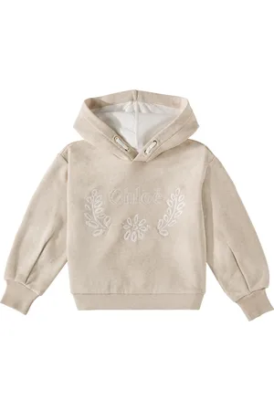 Chloé Chloé Kids Cardigan in cotone con cappuccio