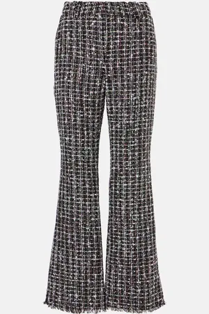 Balmain Pantaloni flared in tweed