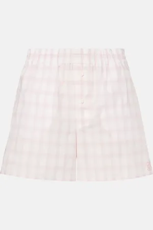 Loewe Shorts in cotone a quadri