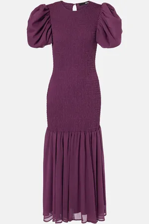 ROTATE Abito midi in chiffon