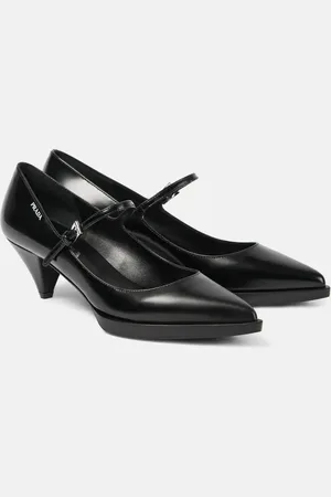 Prada Pumps Mary Jane in pelle spazzolata