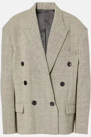 Isabel Marant Blazer doppiopetto Klero in lana a quadri