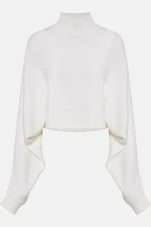 Alaïa Alaïa Dolcevita cropped in lana