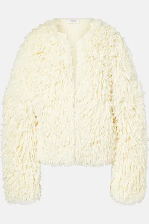 Fforme Giacca Van in misto lana con frange