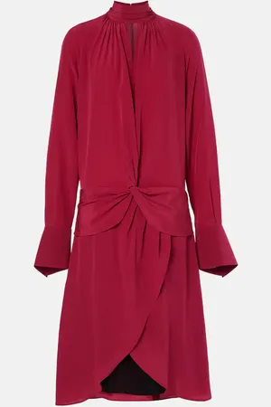 Nina Ricci Abito midi in crêpe di seta
