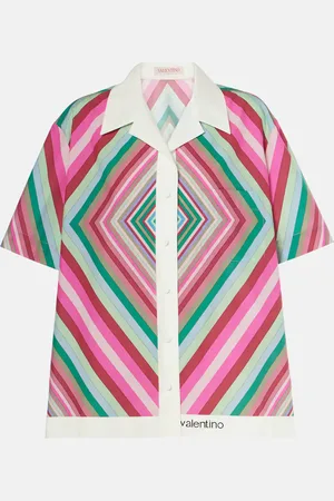 VALENTINO Camicia in popeline di cotone con stampa
