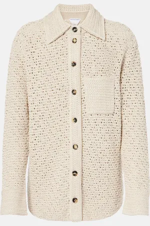 Bottega Veneta Camicia in crochet di cotone