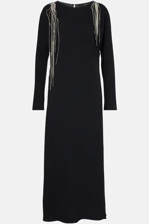 DRIES VAN NOTEN Abito lungo con cristalli