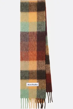 Acne Studios Sciarpa Vally in misto lana a quadri