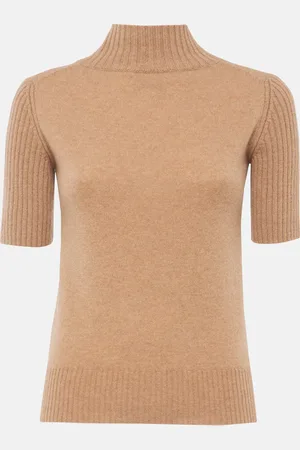 Khaite Top Cecil in cashmere a collo alto