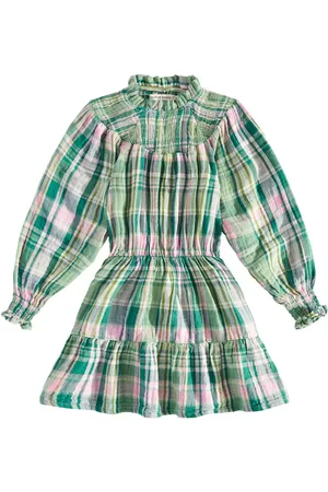 The New Society Abito Greenland in tartan di cotone
