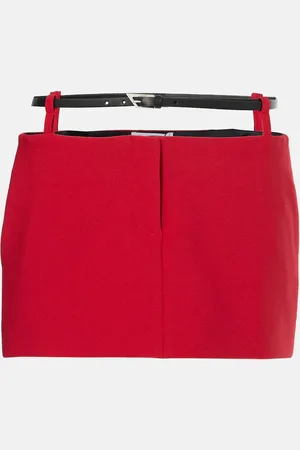 The Attico Minigonna in crêpe con cut-out