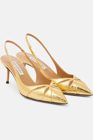 Aquazzura Pumps slingback Moves 65 in pelle stampata