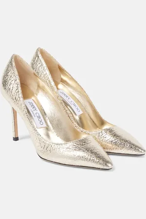 Jimmy Choo Pumps Romy 85 in similpelle metallizzata